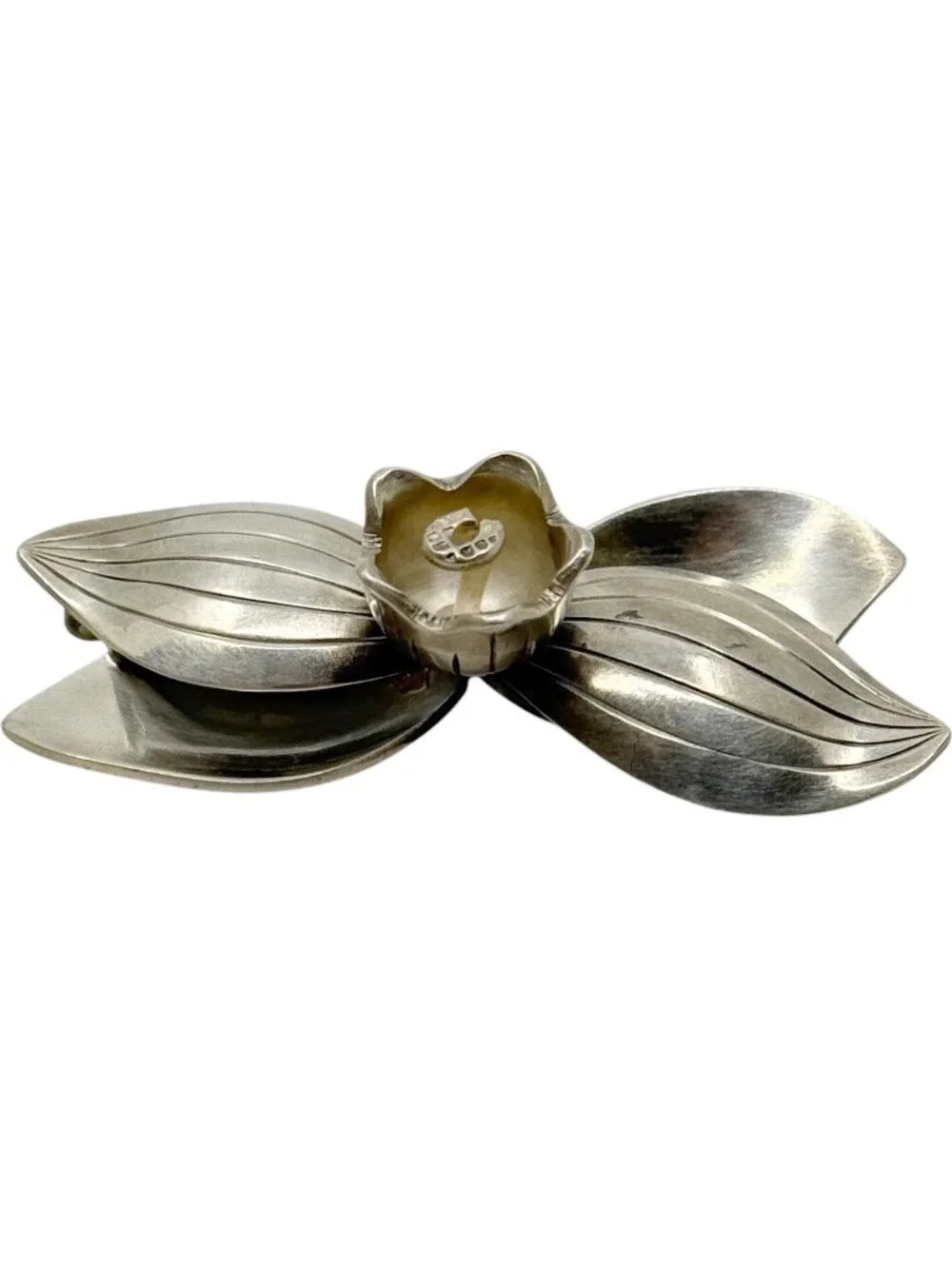 Vintage Heribert Engelbert Stigbert Sweden sterling silver flower brooch - GM125